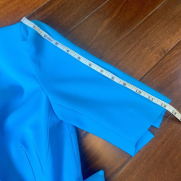 *NWT* Karen Millen Aqua Belted Lace Up "Forever" Midi Dress - Size 4 - Picture 15 of 16